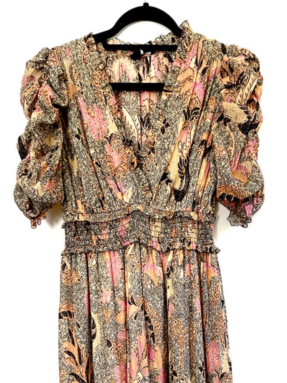 Ulla Johnson x Barneys NY Cicely Silk Floral Midi Dress XS